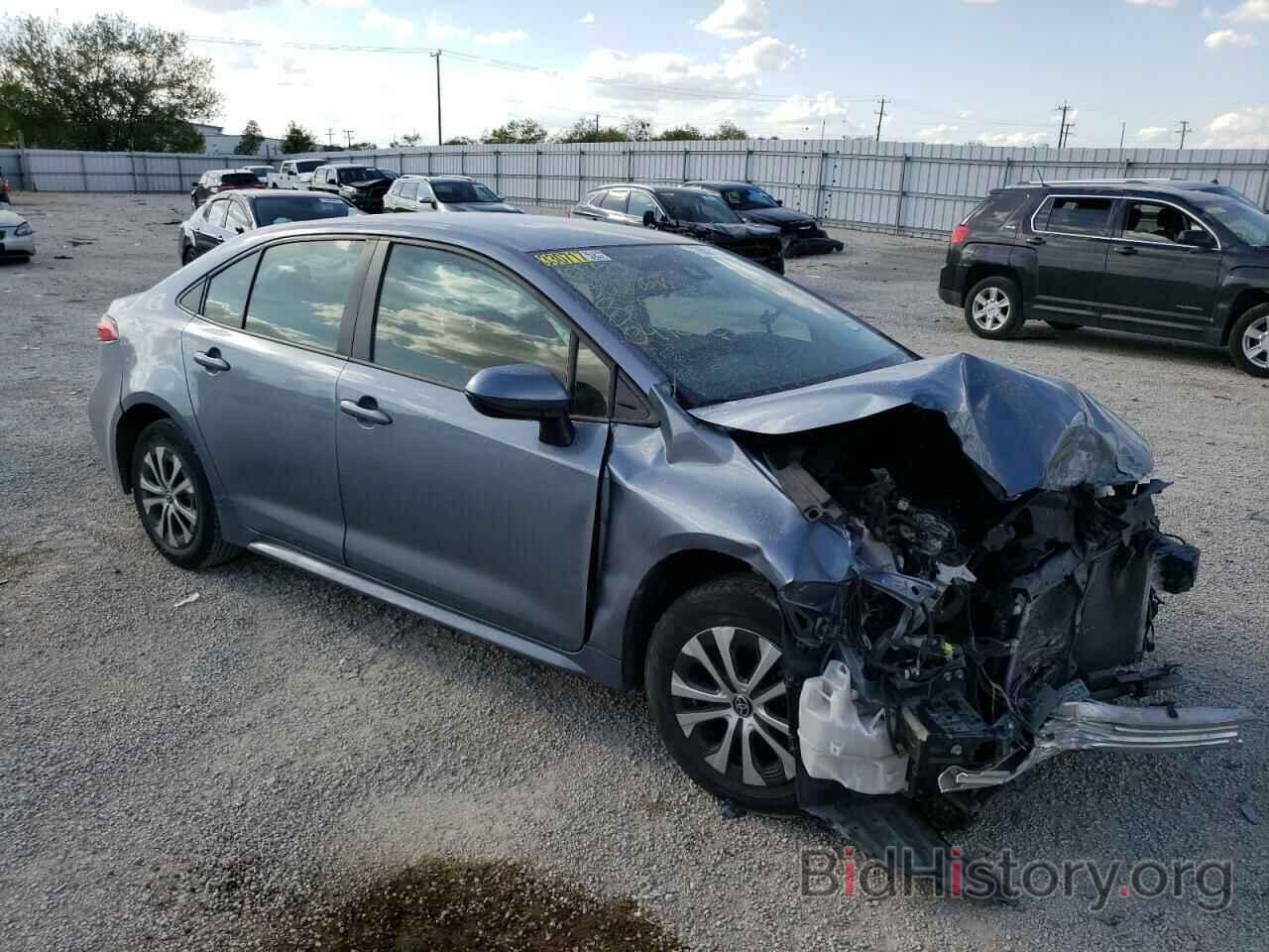 Report JTDEAMDE7NJ049262 TOYOTA COROLLA 2022 BLUE HYBRID ENGINE - price ...