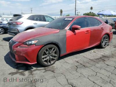 2014 Lexus IS 350, red — VIN JTHBE1D26E5004588, Copart