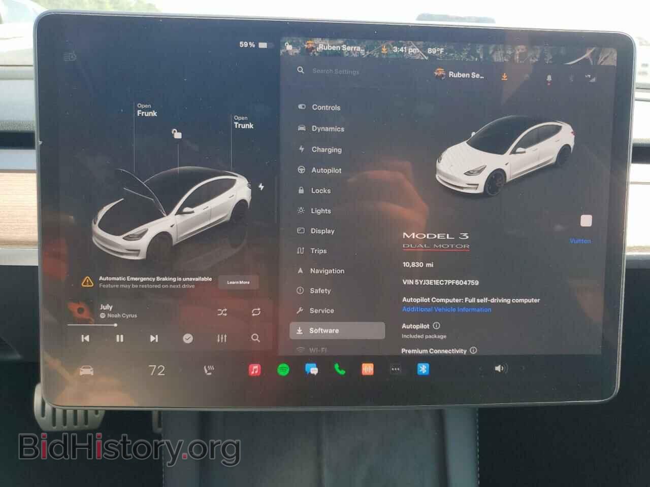 2023 TESLA MODEL 3 - VIN: 5YJ3E1EC7PF604759 - Фото 9