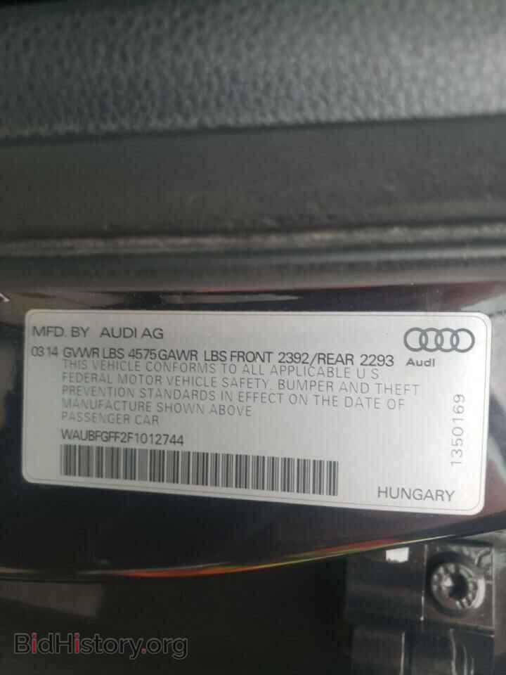 2015 AUDI S3 - VIN: WAUBFGFF2F1012744 - Фото 10