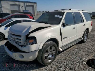 2007 Ford EXPEDITION Limited, white — VIN 1FMFU20537LA97480, Copart