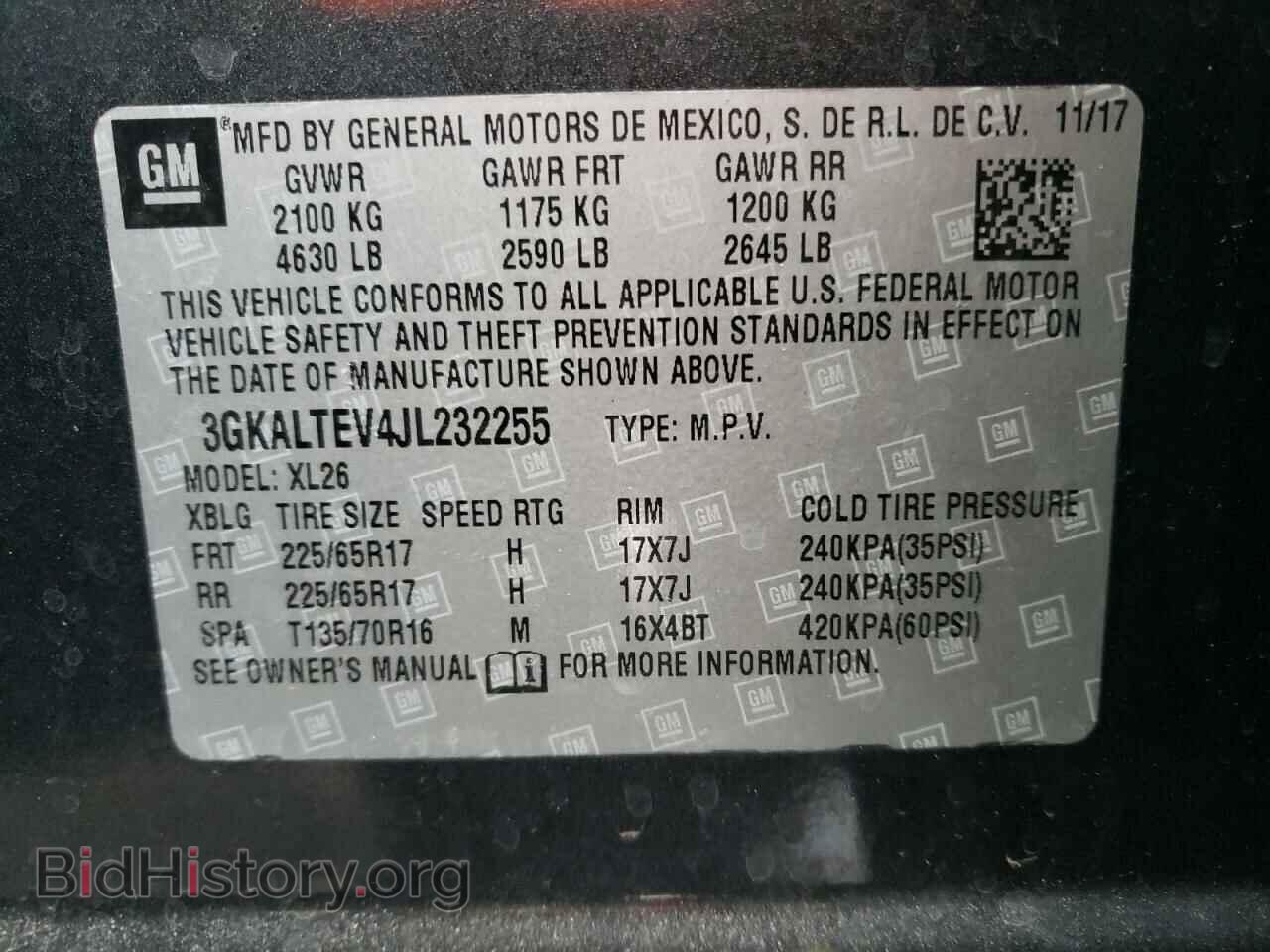 2018 GMC TERRAIN - VIN: 3GKALTEV4JL232255 - Фото 10
