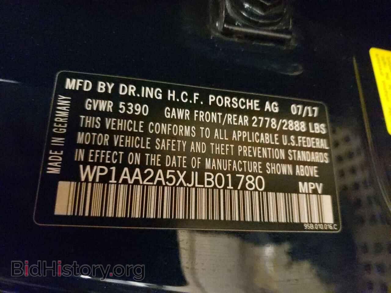 2018 PORSCHE MACAN - VIN: WP1AA2A5XJLB01780 - Photo 10
