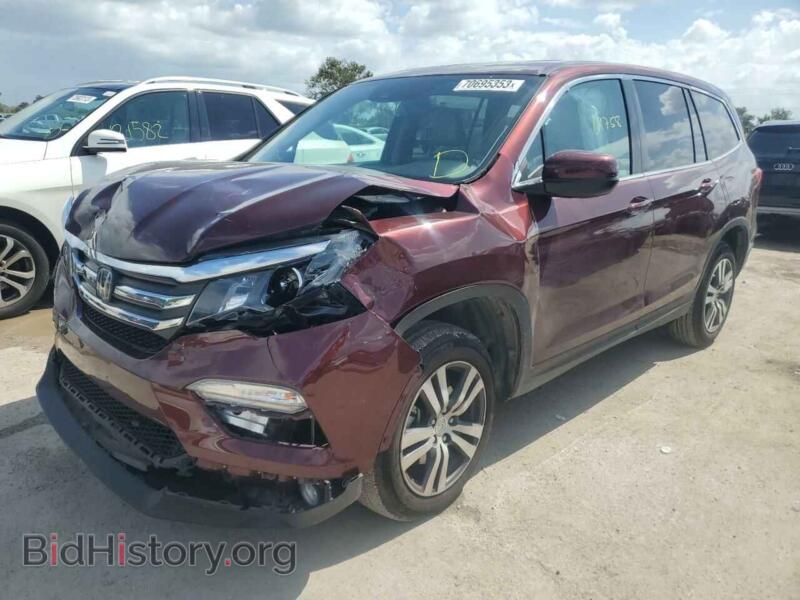 2018 Honda PILOT Pilot EXL (VIN 5FNYF5H67JB016643) — фото 1 из 13, Copart, повреждение: передняя часть