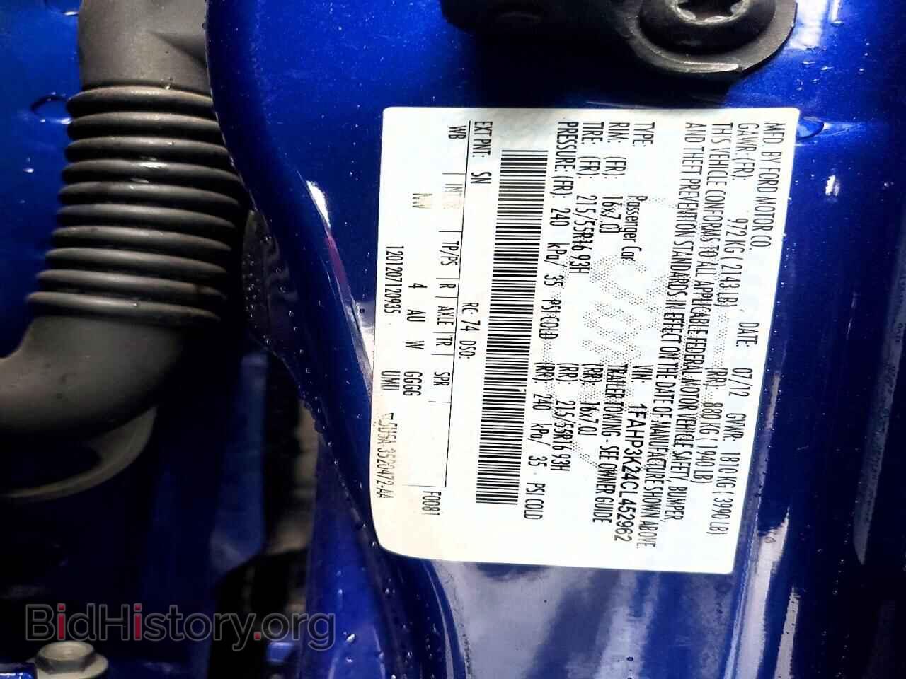 2012 FORD FOCUS - VIN: 1FAHP3K24CL452962 - Photo 13