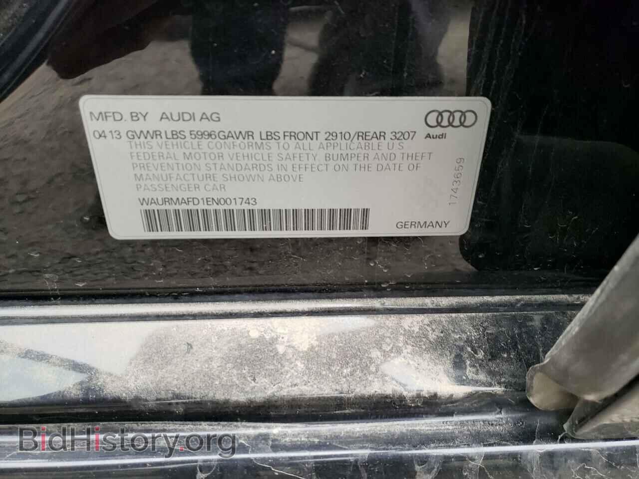 2014 AUDI A8 - VIN: WAURMAFD1EN001743 - Фото 10