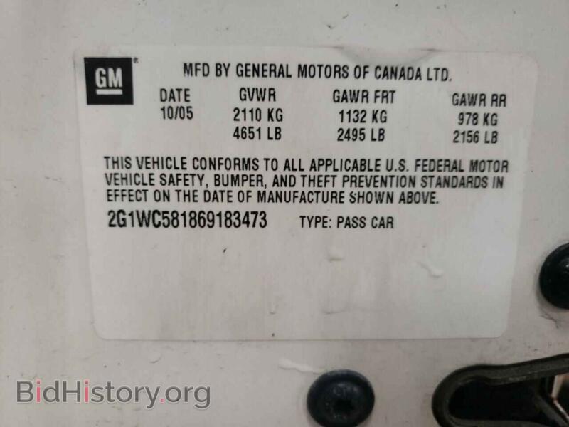 2006 Chevrolet IMPALA (VIN 2G1WC581869183473) — photo 10 of 10