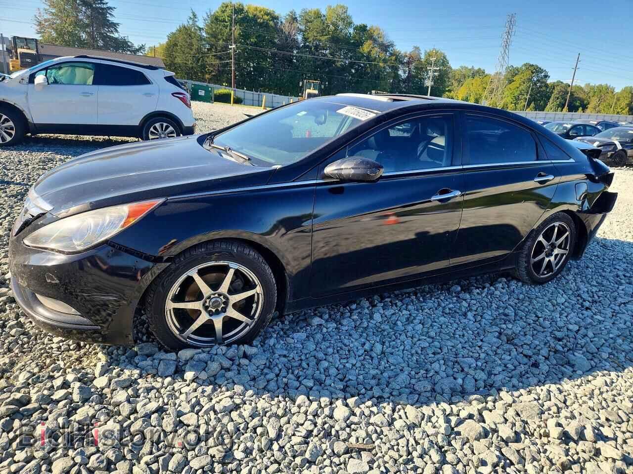 2012 Hyundai SONATA SE 2.0T (VIN 5NPEC4AB7CH411973) — фото 1 из 14, Copart, повреждение: задняя часть