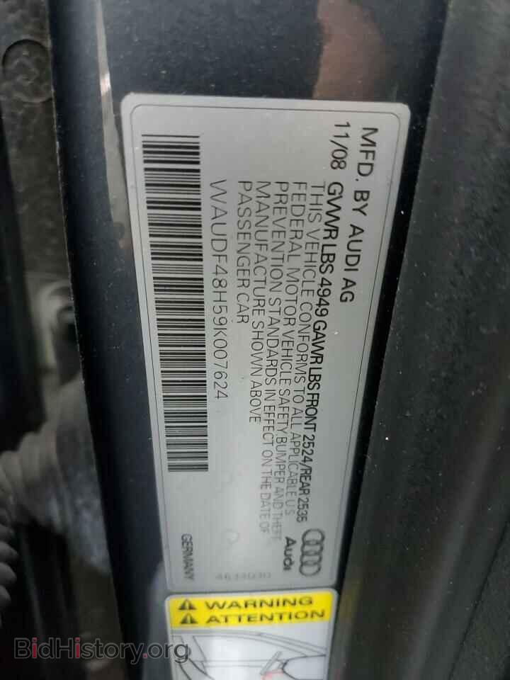 2009 AUDI A4 - VIN: WAUDF48H59K007624 - Фото 12