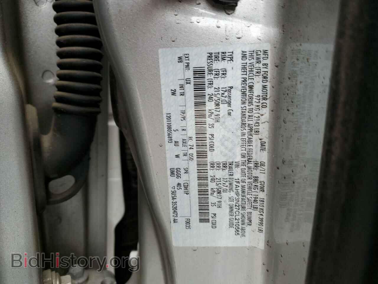 2012 FORD FOCUS - VIN: 1FAHP3N27CL210565 - Фото 12