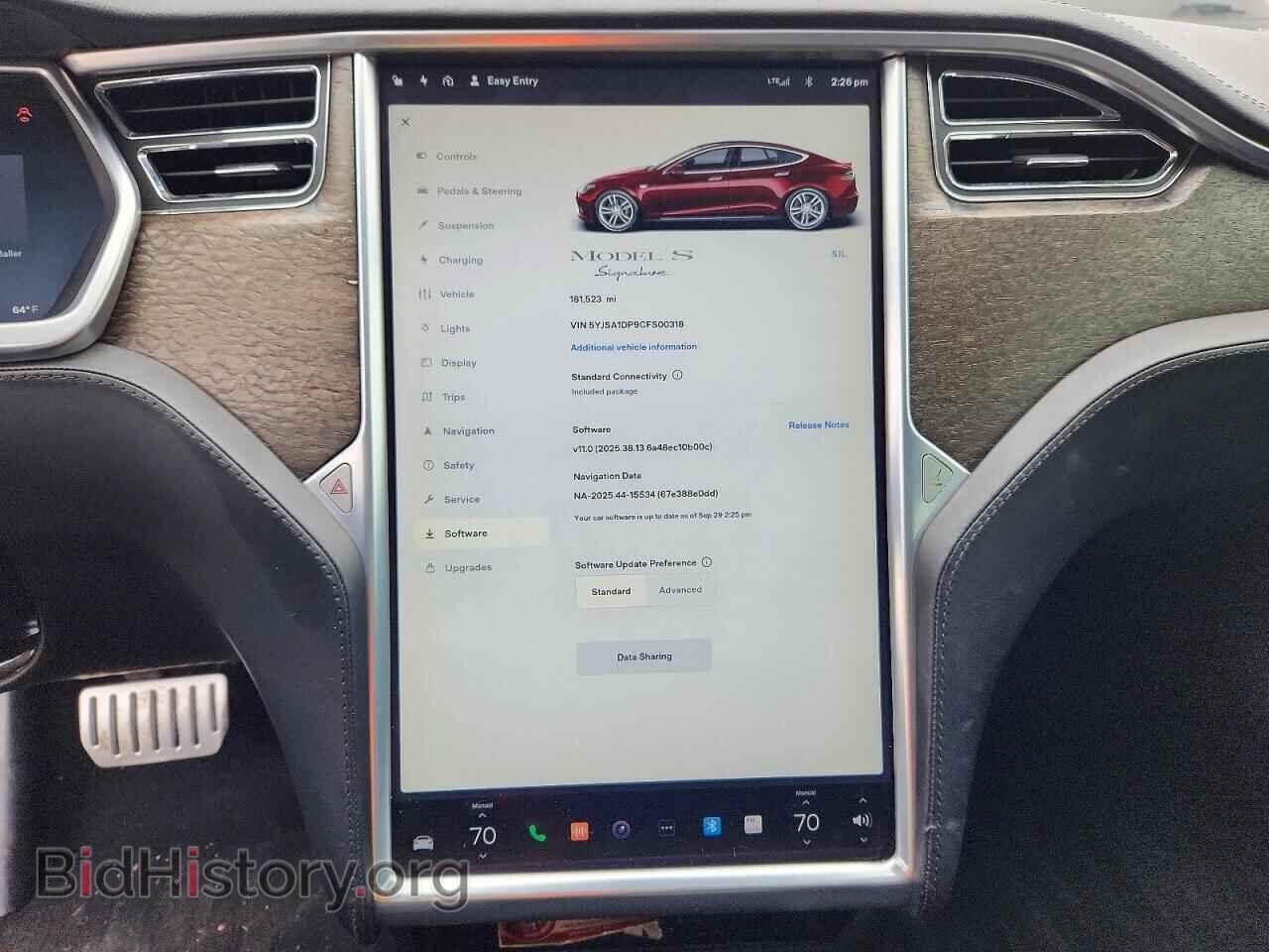 2012 TESLA MODEL S - VIN: 5YJSA1DP9CFS00318 - Photo 9