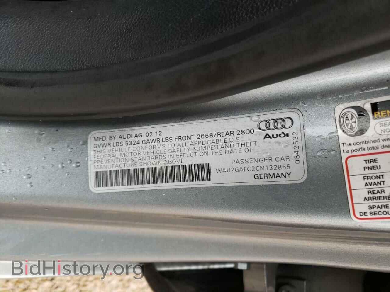 2012 AUDI A7 - VIN: WAU2GAFC2CN132855 - Фото 10