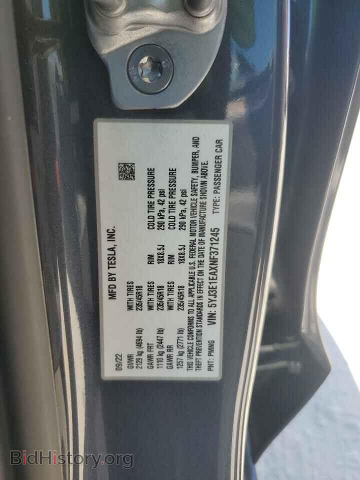 2022 TESLA MODEL 3 - VIN: 5YJ3E1EAXNF371245 - Photo 12