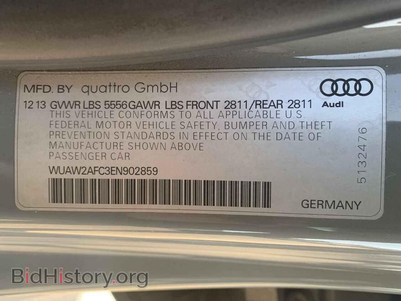 2014 AUDI S7/RS7 - VIN: WUAW2AFC3EN902859 - Фото 10