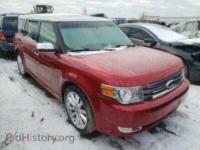 2010 Ford FLEX Flex Limit, бордовый — VIN 2FMHK6DC8ABA99019, Copart
