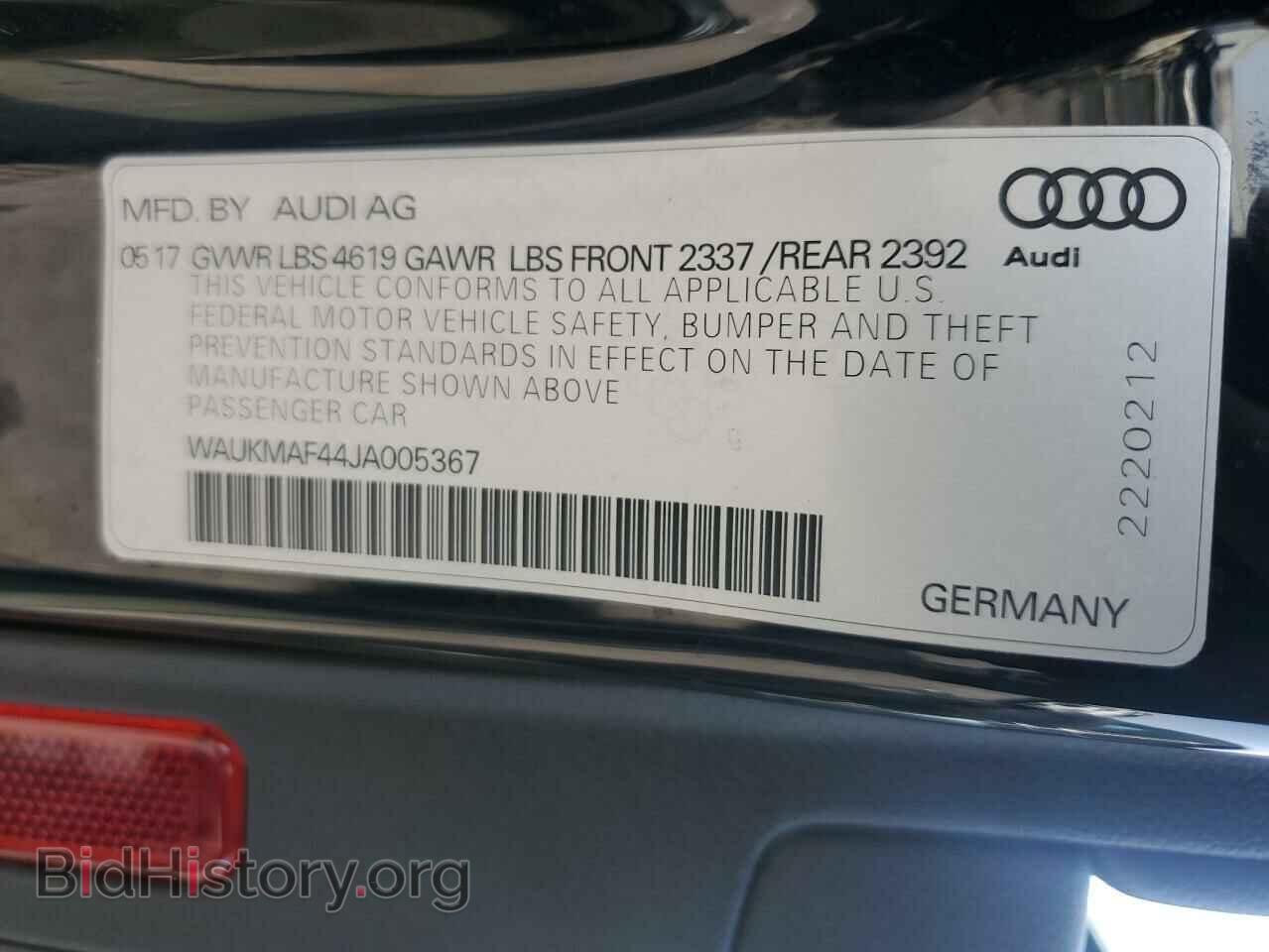 2018 AUDI A4 - VIN: WAUKMAF44JA005367 - Фото 12