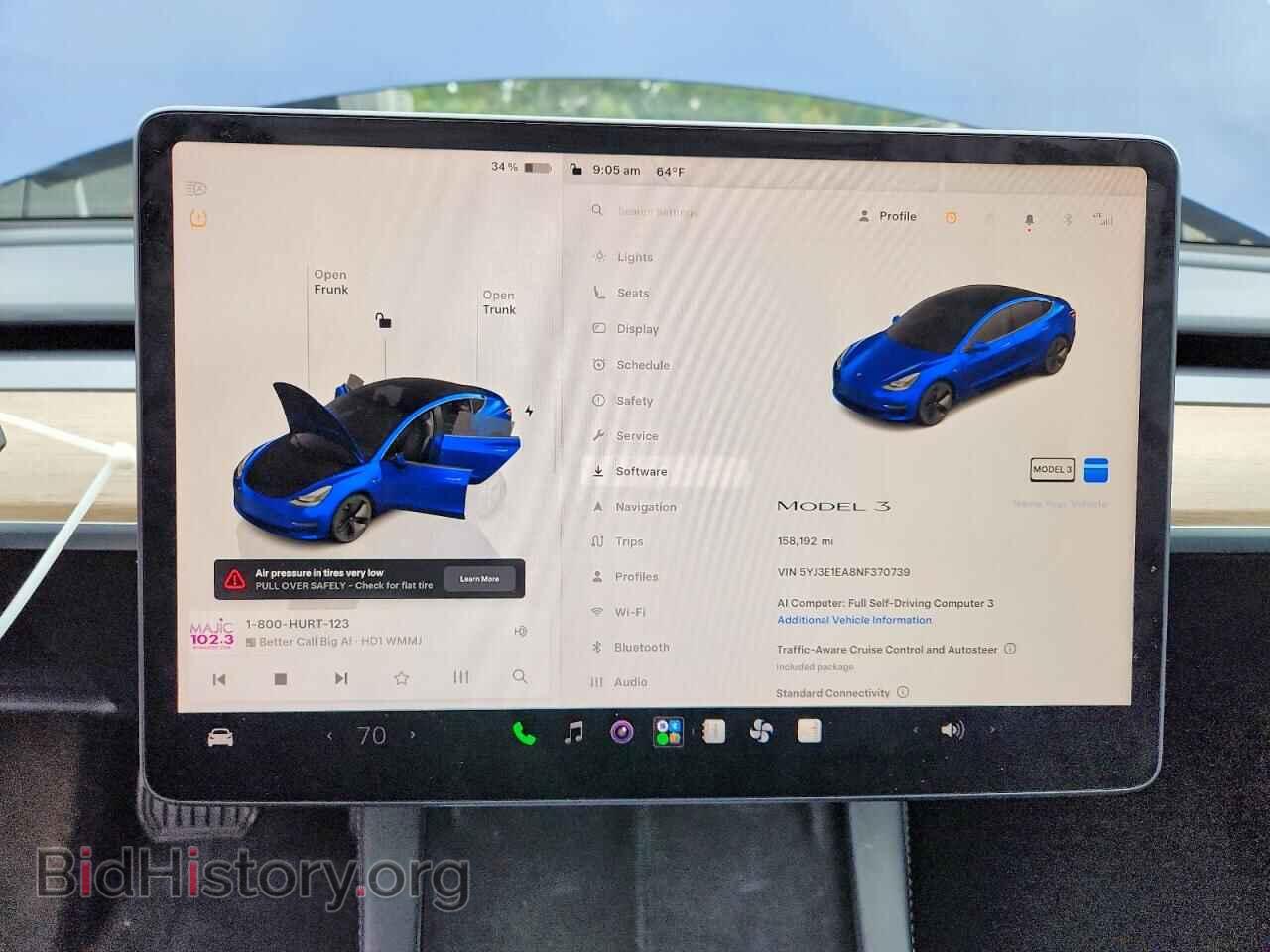 2022 TESLA MODEL 3 - VIN: 5YJ3E1EA8NF370739 - Photo 9