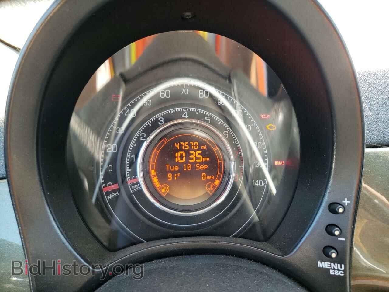 2012 FIAT 500 - VIN: 3C3CFFBR3CT265162 - Фото 9