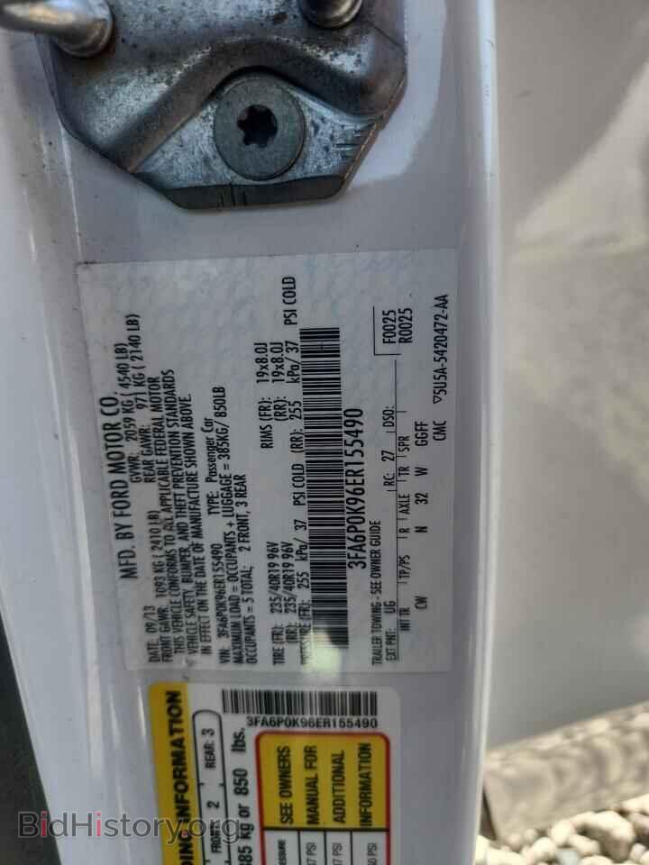 2014 FORD FUSION - VIN: 3FA6P0K96ER155490 - Photo 12