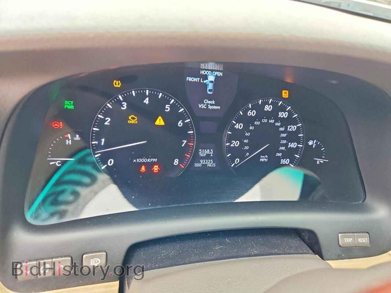 2007 LEXUS LS460 - VIN: JTHBL46F675032160 - Фото 9