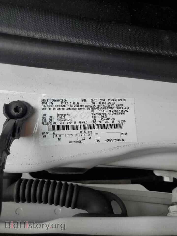 2013 FORD FOCUS - VIN: 1FADP3E23DL125092 - Фото 12