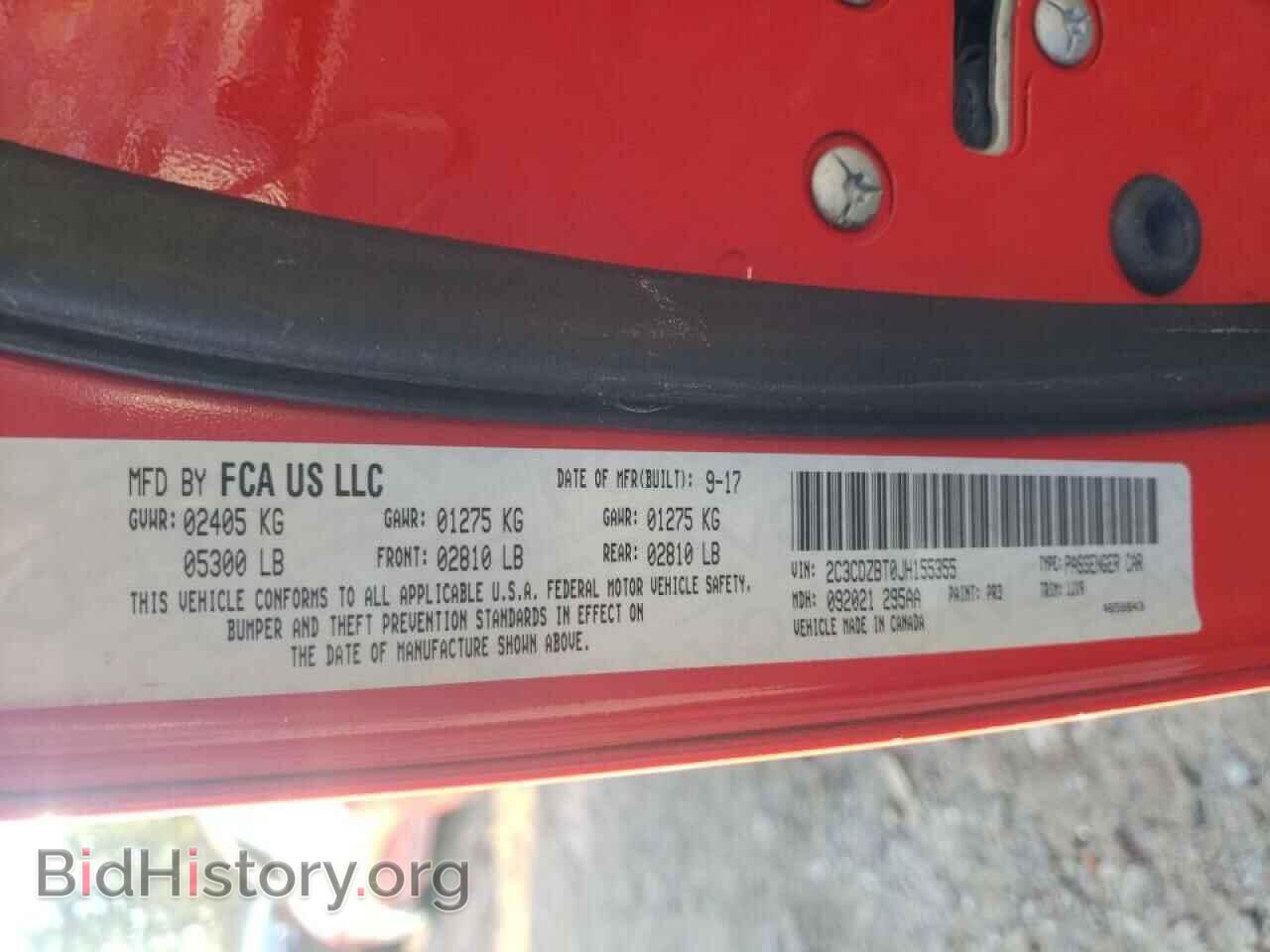 2018 DODGE CHALLENGER - VIN: 2C3CDZBT0JH155355 - Photo 10