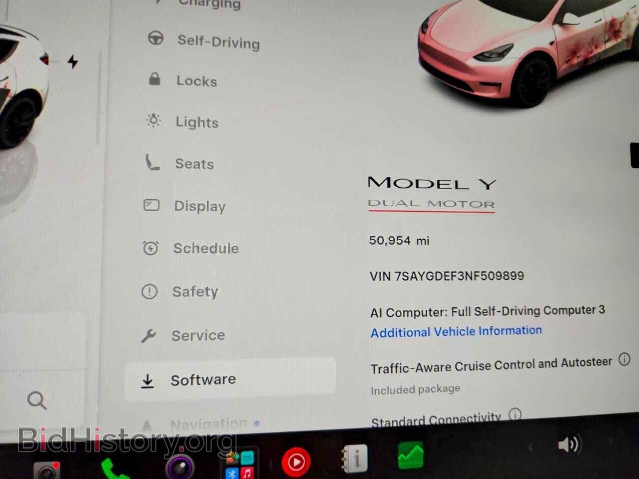 2022 TESLA MODEL Y - VIN: 7SAYGDEF3NF509899 - Фото 9