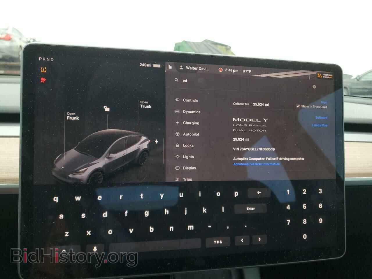 2022 TESLA MODEL Y - VIN: 7SAYGDEE2NF368539 - Фото 9