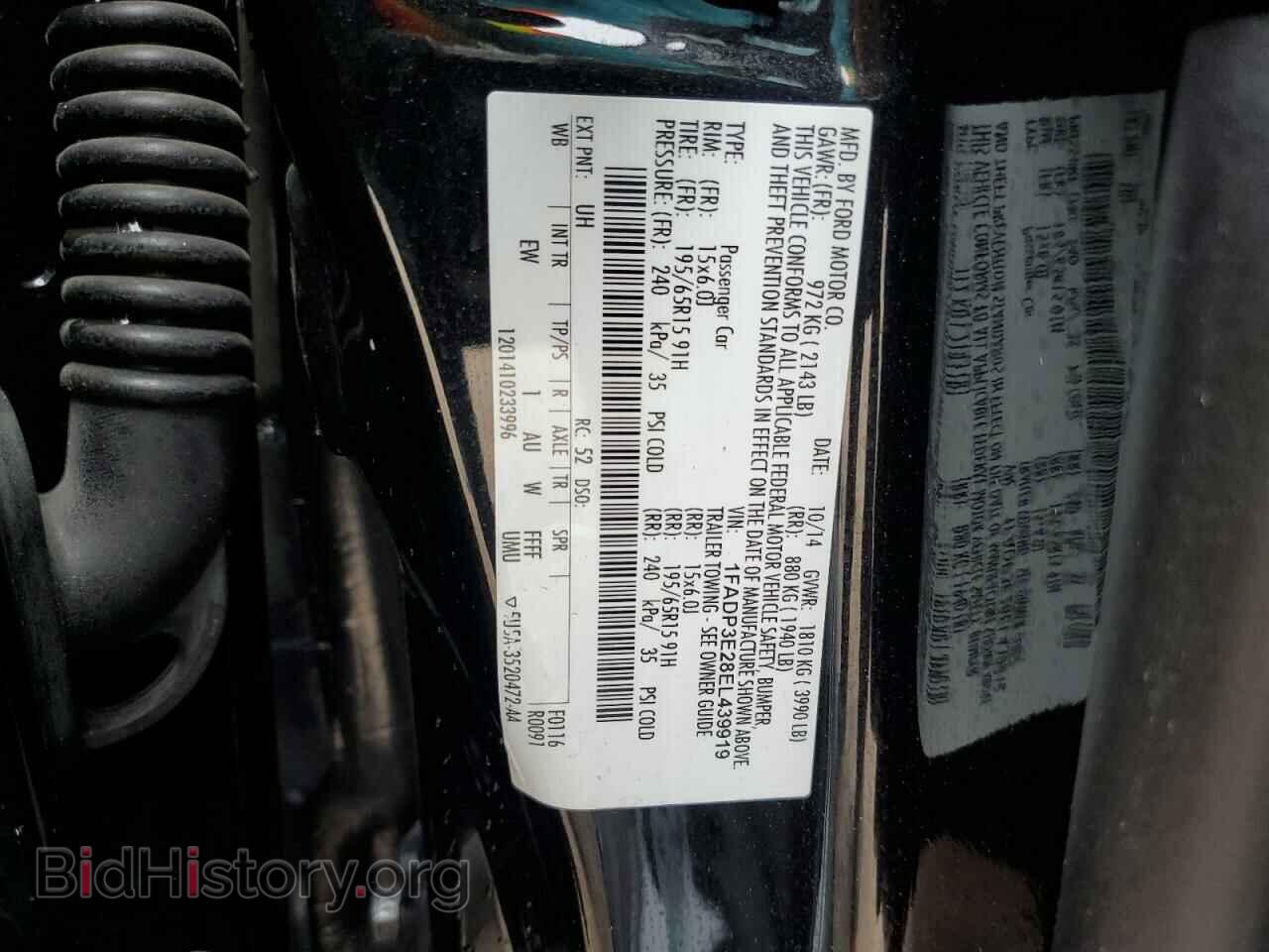 2014 FORD FOCUS - VIN: 1FADP3E28EL439919 - Фото 13