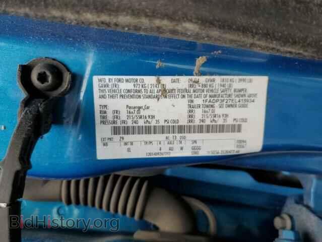 2014 FORD FOCUS - VIN: 1FADP3F27EL415934 - Фото 12