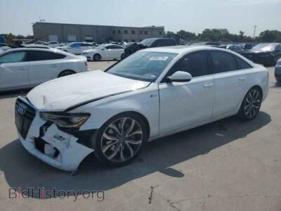 2012 Audi A6 PREMIUM PLUS, белый — VIN WAUGGAFCXCN134150, Copart