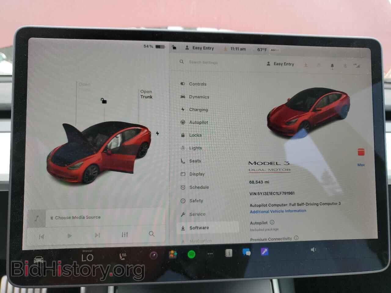 2020 TESLA MODEL 3 - VIN: 5YJ3E1EC1LF791961 - Photo 9