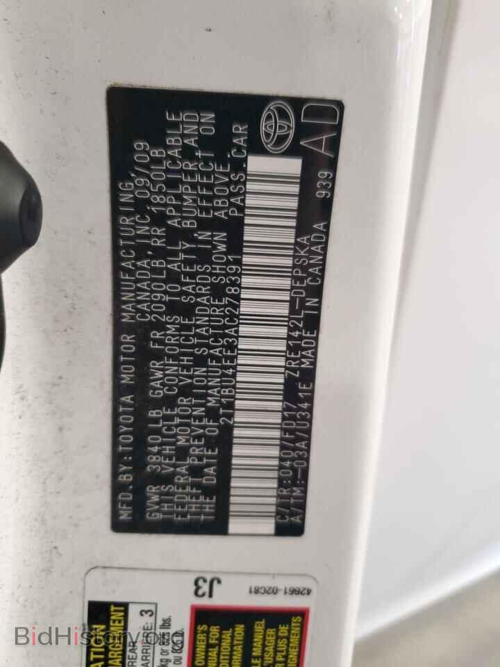 2010 TOYOTA COROLLA - VIN: 2T1BU4EE3AC278391 - Фото 12