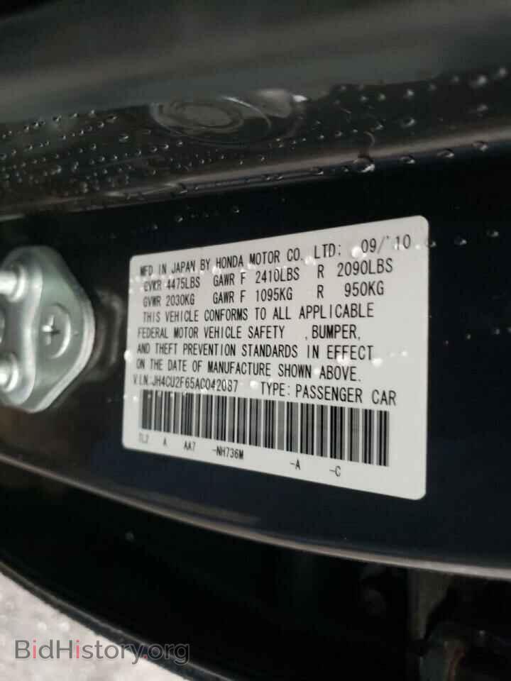 2010 ACURA TSX - VIN: JH4CU2F65AC042087 - Фото 10