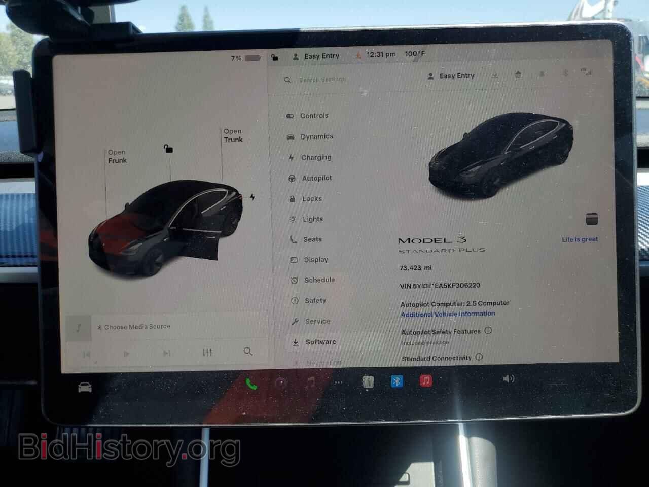 2019 TESLA MODEL 3 - VIN: 5YJ3E1EA5KF306220 - Фото 9