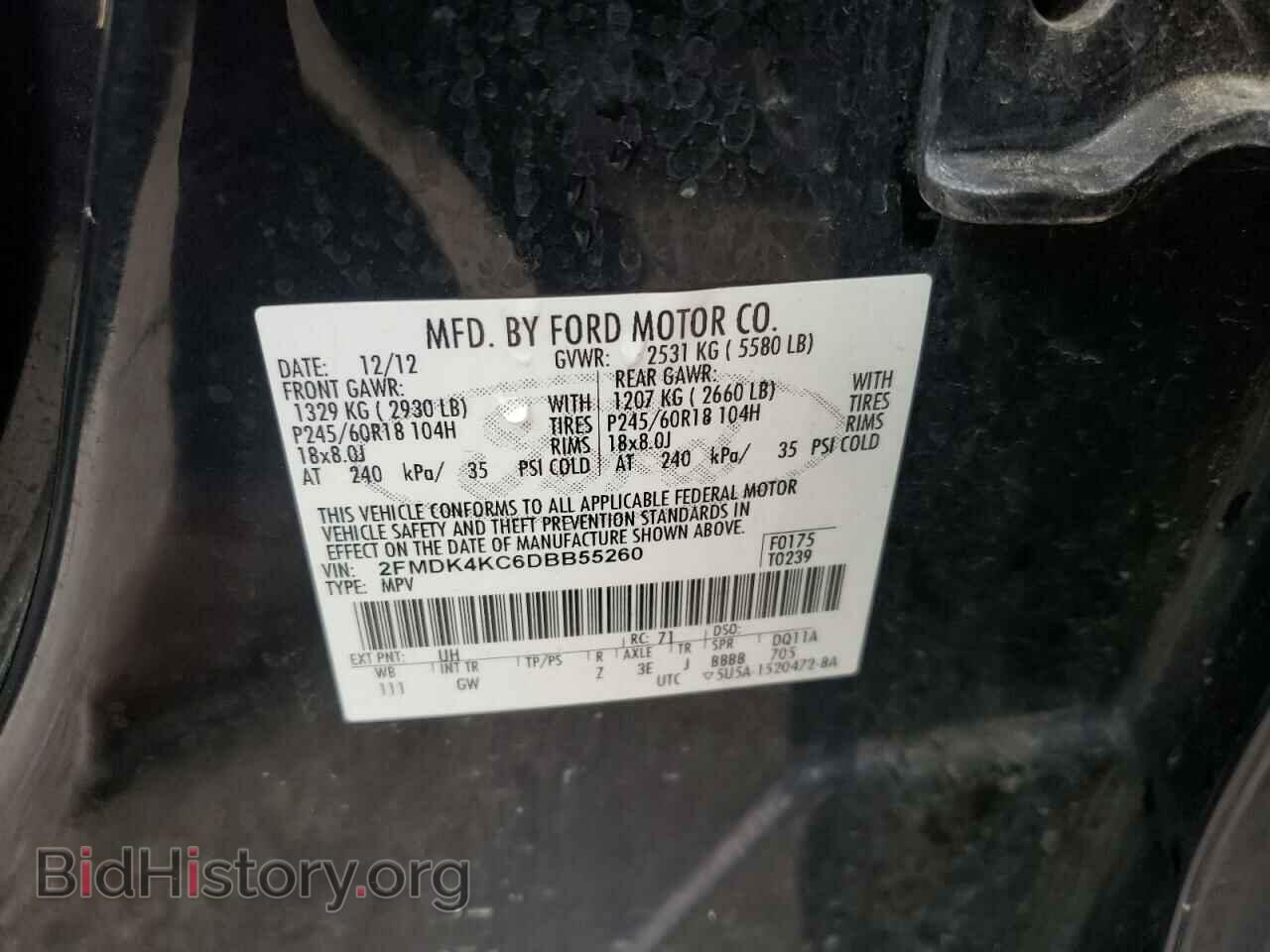 2013 FORD EDGE - VIN: 2FMDK4KC6DBB55260 - Photo 10