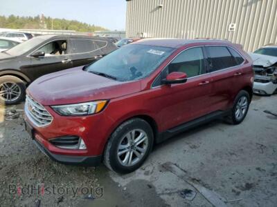 2020 Ford EDGE SEL, red — VIN 2FMPK4J95LBB03913, Copart