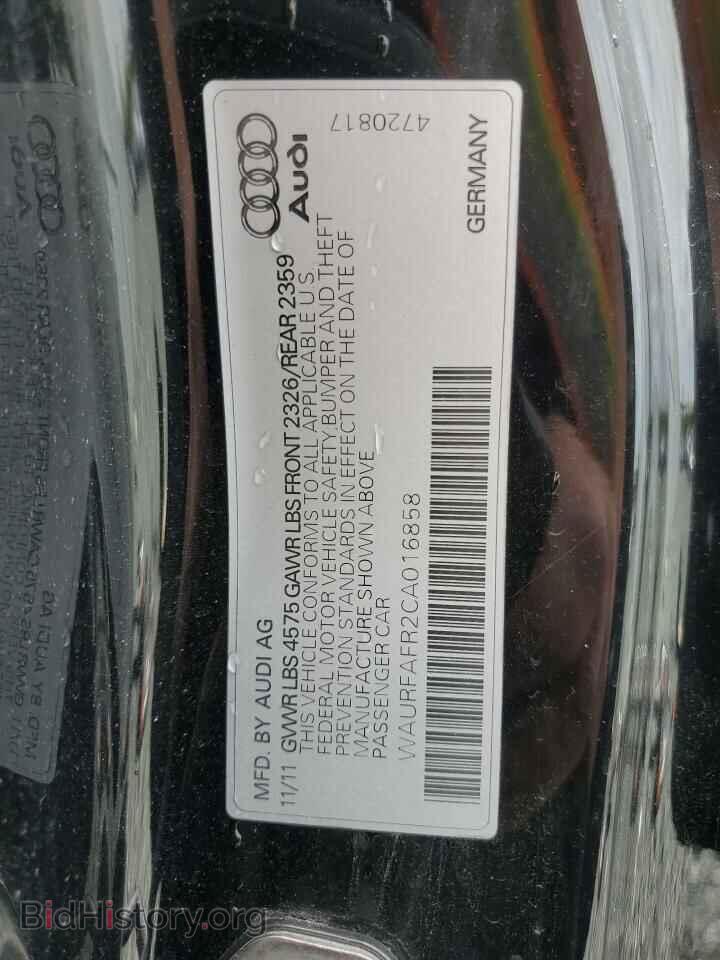 2012 AUDI A5 - VIN: WAURFAFR2CA016858 - Фото 13