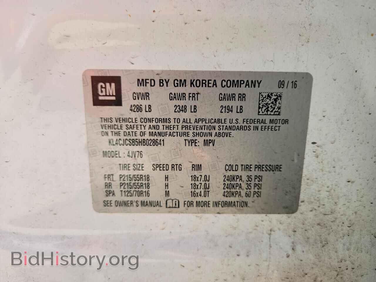 2017 BUICK ENCORE - VIN: KL4CJCSB5HB028641 - Photo 13
