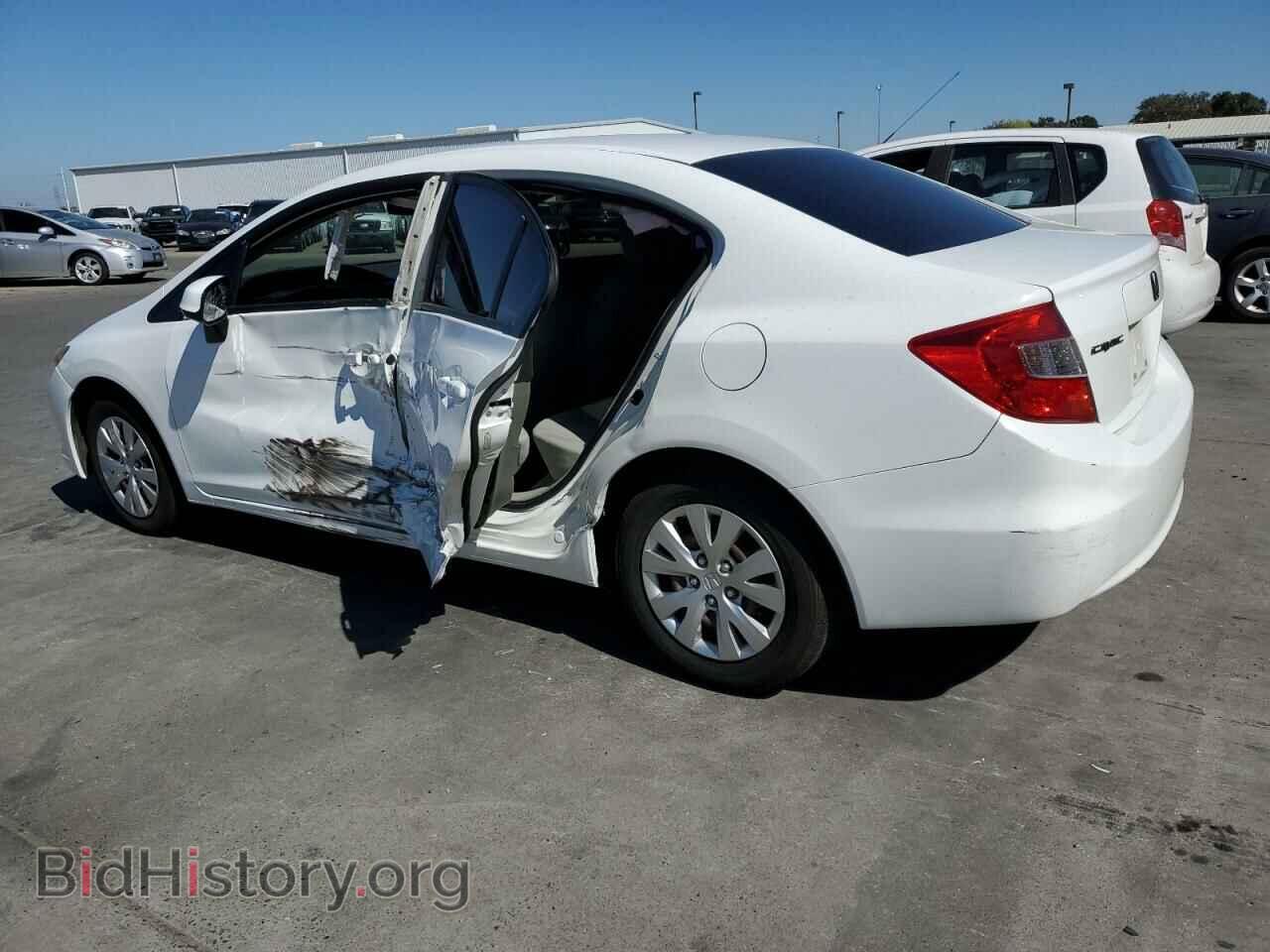 2012 HONDA CIVIC - VIN: 2HGFB2F57CH596504 - Фото 2