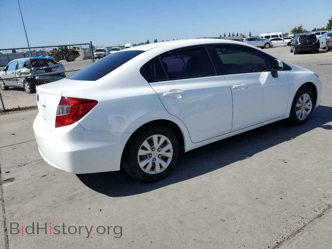 2012 HONDA CIVIC - VIN: 2HGFB2F57CH596504 - Фото 3