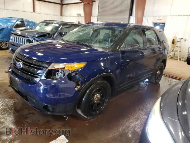 2014 Ford EXPLORER Police Interceptor (VIN 1FM5K8AR5EGB85698) — photo 1 of 16, Copart, damage: front end