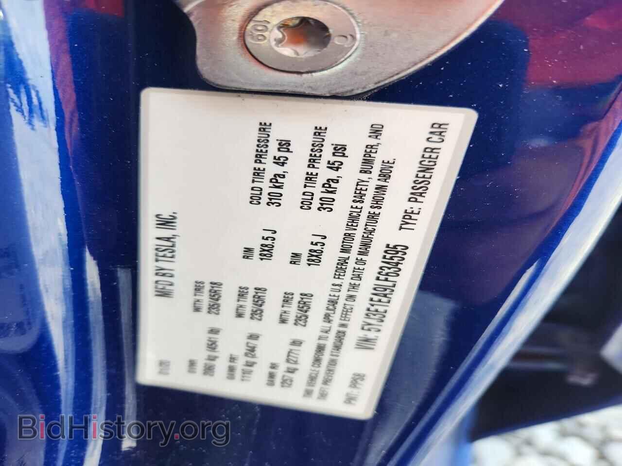 2020 TESLA MODEL 3 - VIN: 5YJ3E1EA9LF634595 - Photo 13