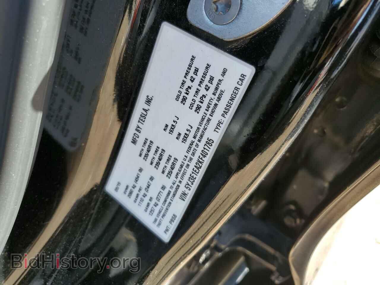 2019 TESLA MODEL 3 - VIN: 5YJ3E1EA2KF401785 - Photo 12
