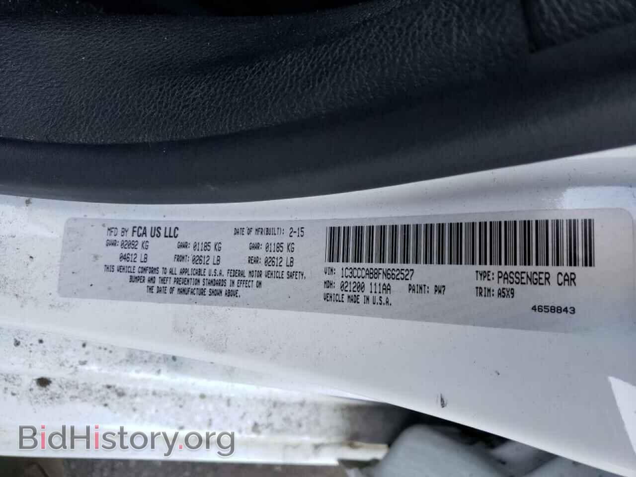 2015 CHRYSLER 200 - VIN: 1C3CCCAB8FN662527 - Фото 10
