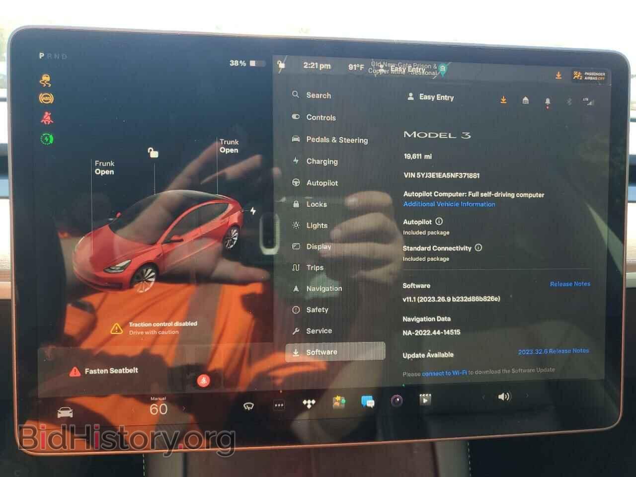 2022 TESLA MODEL 3 - VIN: 5YJ3E1EA5NF371881 - Photo 9