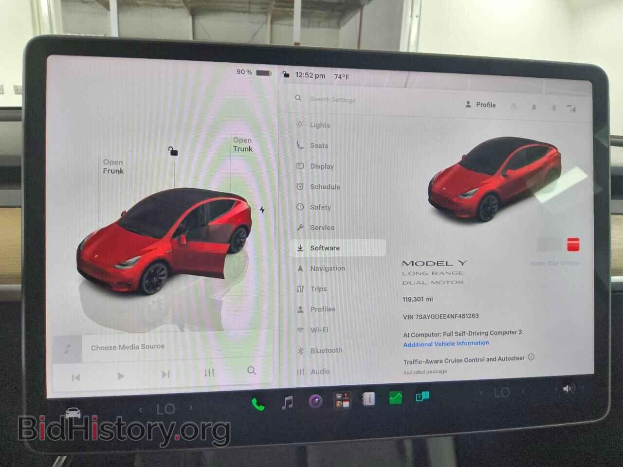 2022 TESLA MODEL Y - VIN: 7SAYGDEE4NF481263 - Photo 9