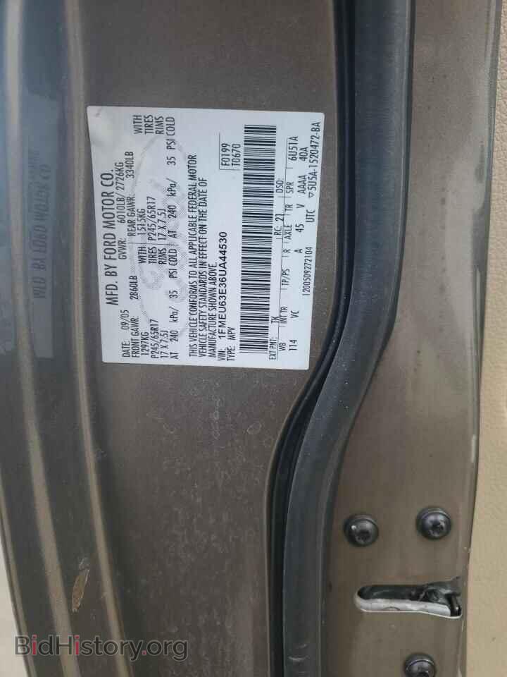2006 FORD EXPLORER - VIN: 1FMEU63E36UA44530 - Фото 12