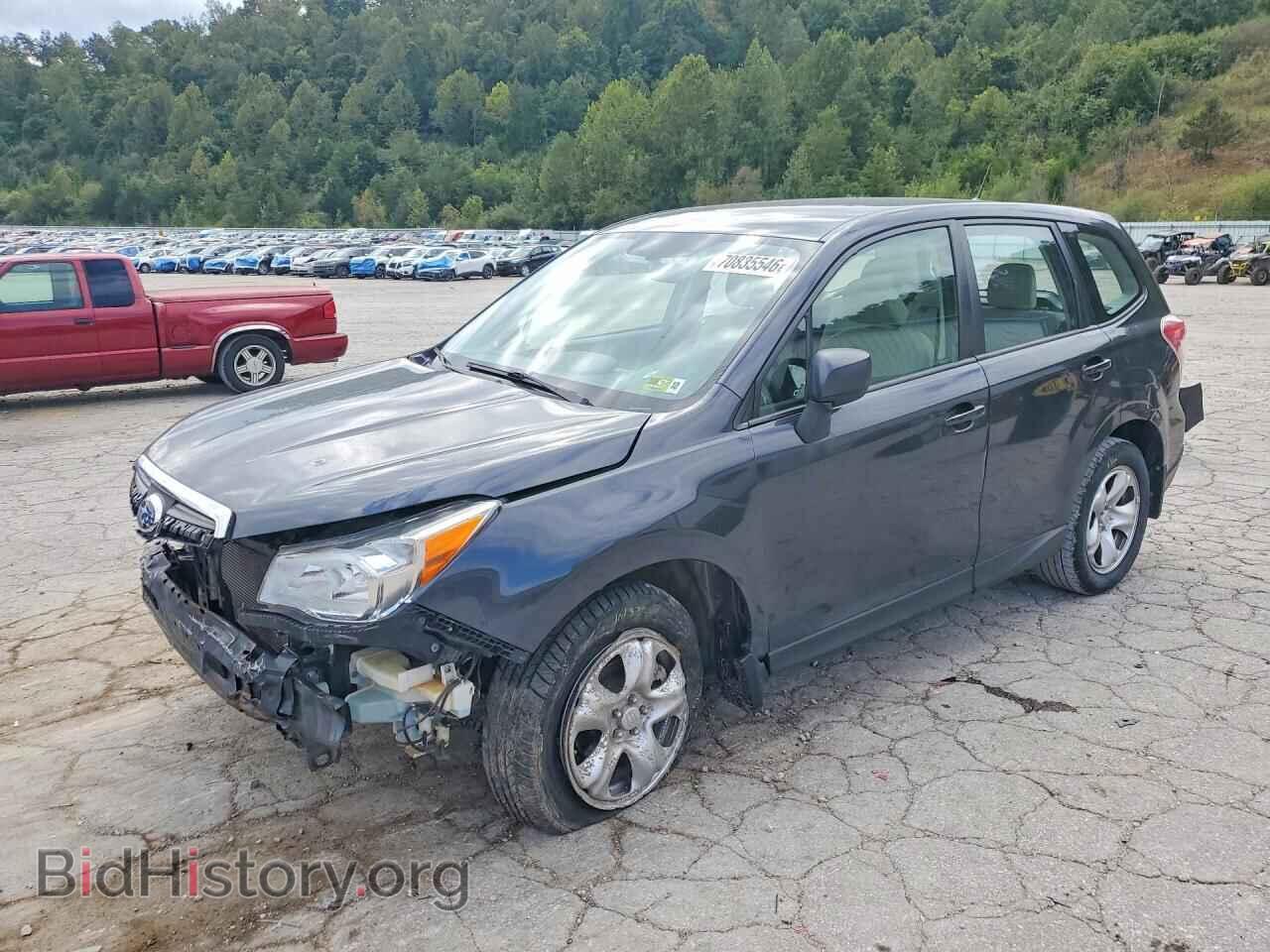2014 Subaru FORESTER 2.5I (VIN JF2SJAAC1EH524269) — фото 1 из 14, Copart, повреждение: передняя часть