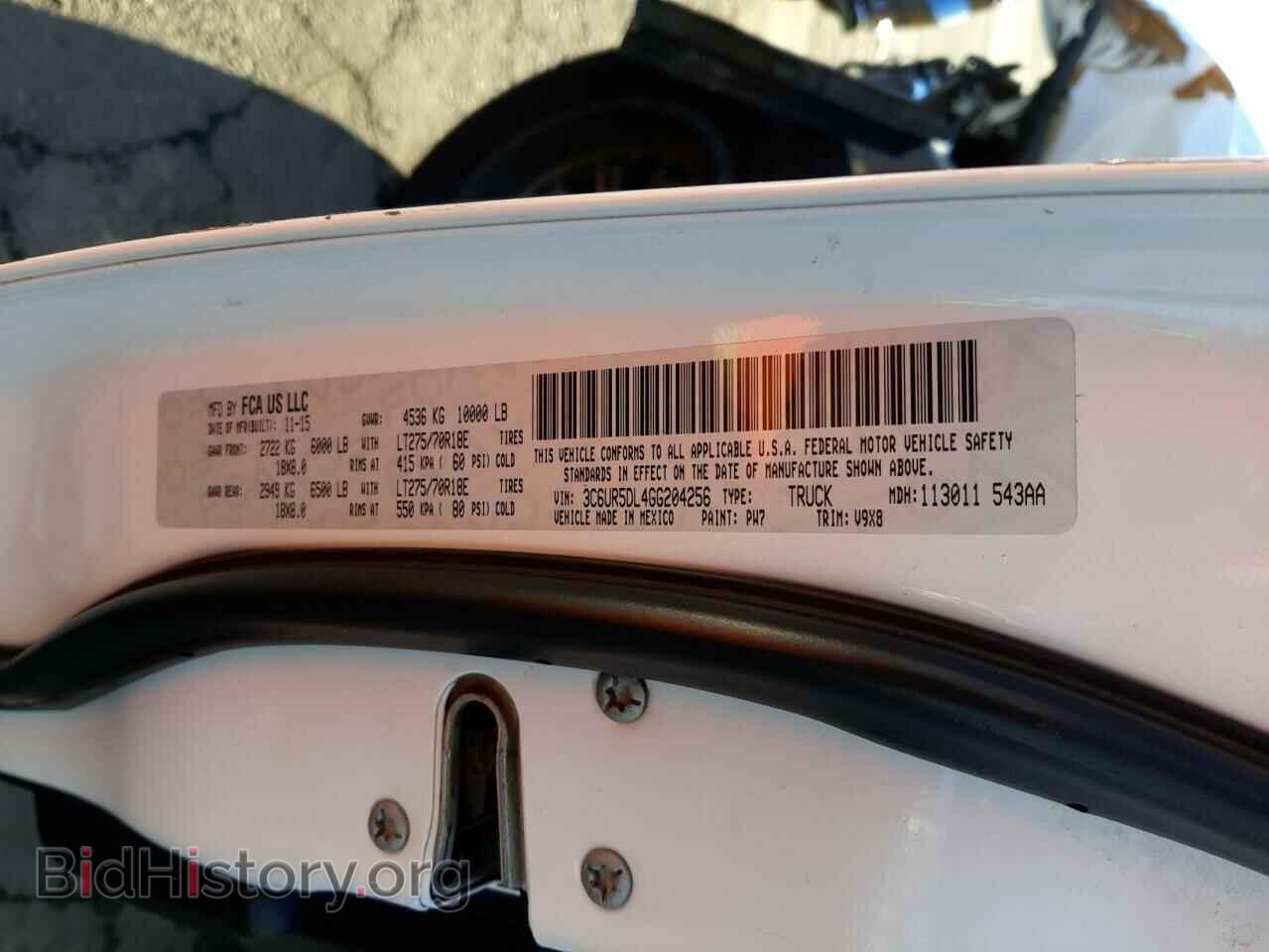 2016 RAM 2500 - VIN: 3C6UR5DL4GG204256 - Фото 10